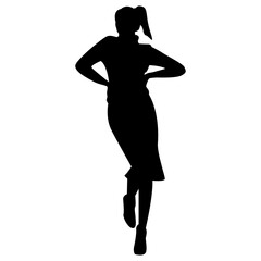 Woman Pose Silhouette 