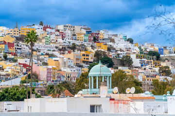 Colorful Houses Covering The Hill