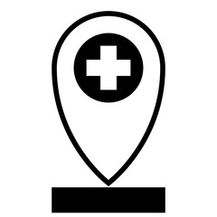 Medical Location Pin Icon