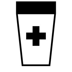 Obraz premium Medical Pill Container Icon