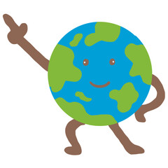 earth emotion cute cartoon illustrations