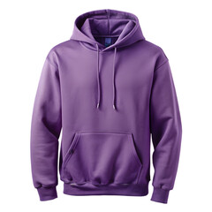 purple hoodie isolated on transparent background
