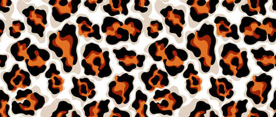 Leopard pattern design. Textile print pattern