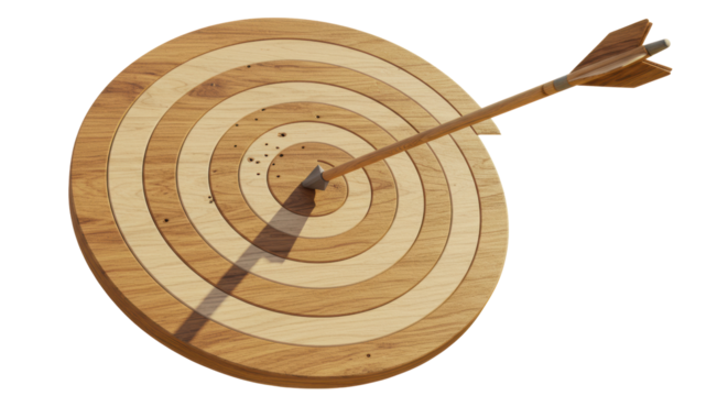 Isolated Target with Arrow