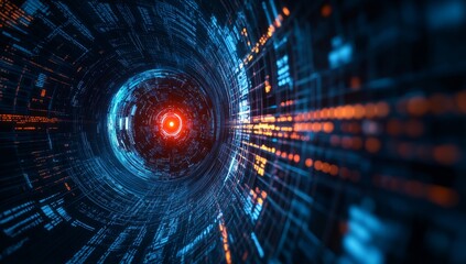 Digital tunnel through a vortex of data streams