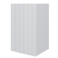 white blank book cover