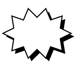 シンプルな吹き出し単体 立体的 ベクターデータ チラシ・雑誌・Web・動画素材 モノクロ