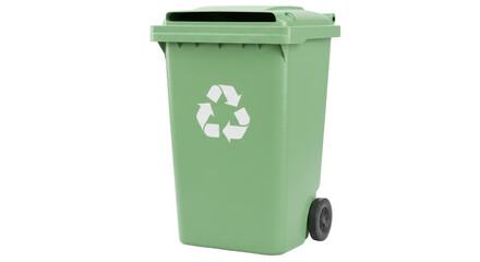 Isolated Recycling Bin