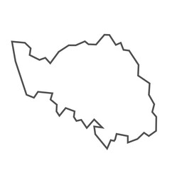  vector map with black outline 