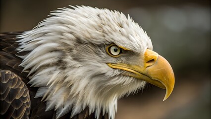 Fototapeta premium portrait of a bald eagle