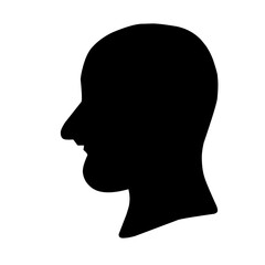 illustration of a man's head silhouette