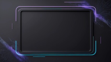 Blank digital anime background for design and product display, AI