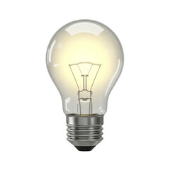 3D Glowing Light Bulb Idea Generation Innovation Creativity Thinking Inspiration Solution Concept