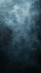 Deep matte black background with subtle mist-like overtones and smoky effect