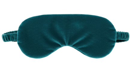 Isolated velvet eye mask