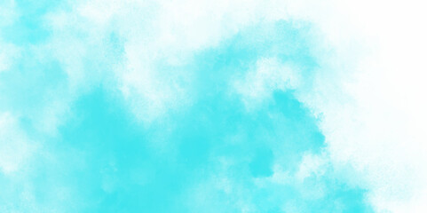 Abstract white and blue isolated cloud cumulus clouds. blue aquarelle painted realistic fog or mist smoky textured canvas design. White and ash messy wall stucco texture background.	
