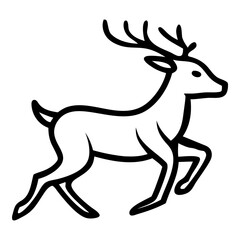 Fototapeta premium deer line art picture