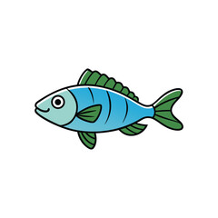  perch on white background