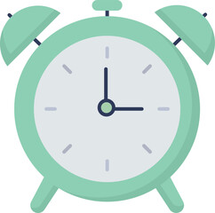 alarm clock Illustration on a white background     