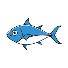 Fototapeta premium tuna on white background.