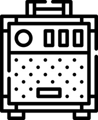 amplifier Illustration on a white background   