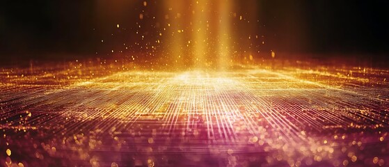 Digital Cityscape Glow