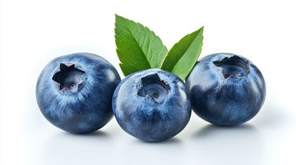 Obraz premium blueberry isolated on white background 