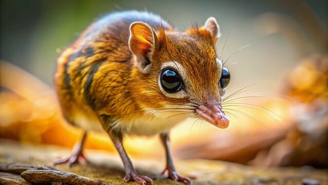 Adorable Elephant Shrew Close-Up: Miniature Wildlife Photography