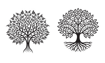 Tree and forest silhouette