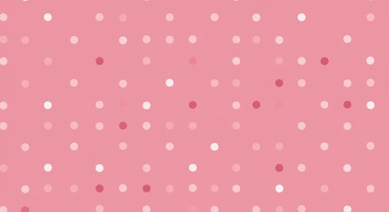 Pink Background with Circle Pattern Seamless Design