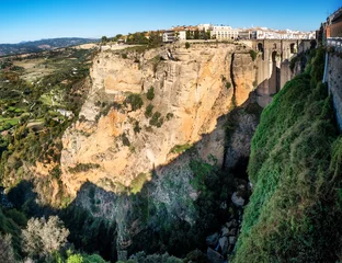 Ronda panorama with Puente Nuevo. Ronda in Andalusia in southern Spain