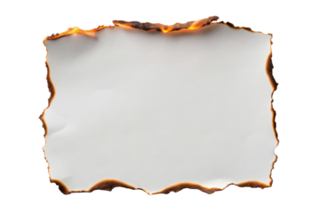 old paper with burnt edges