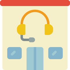 call center Illustration on a white background     