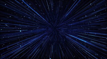 Obraz premium Hyperspace jump, star trails, cosmic speed, galactic travel, light speed