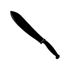Machete Silhouette vector illustration