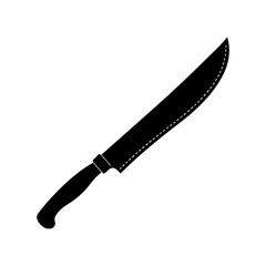 Machete Silhouette vector illustration