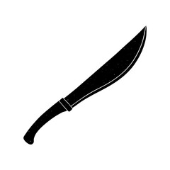 Machete Silhouette vector illustration