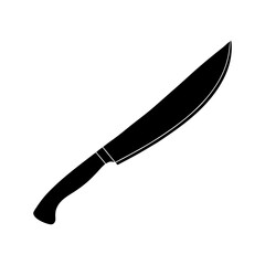 Machete Silhouette vector illustration