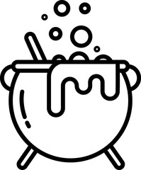 cauldron Illustration on a white background   