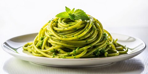 Al Dente Spaghetti with Vibrant Pesto alla Anna - Delicious Italian Pasta Dish