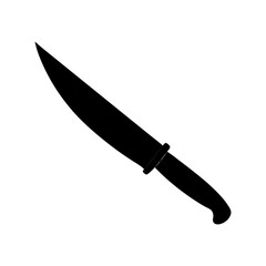 Knife Silhouette vector illustration