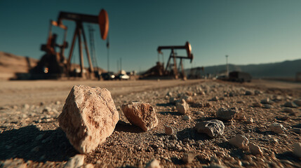 Obraz premium Oil drilling, Oil field