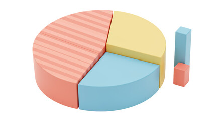 Isolated Pie Chart Segments