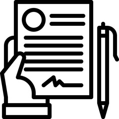 contract Illustration on a white background  