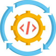 continuity Illustration on a white background     