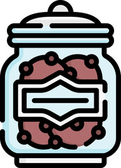 cookie Illustration on a white background   