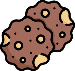 cookie Illustration on a white background   