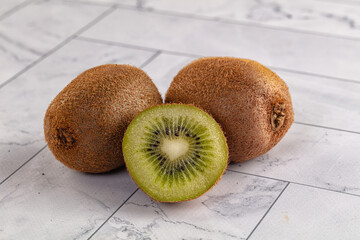 Sweet juicy Kiwi fruit slice