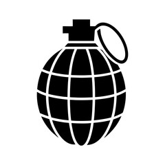 Grenade Silhouette vector illustration