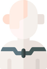 cyborg Illustration on a white background  